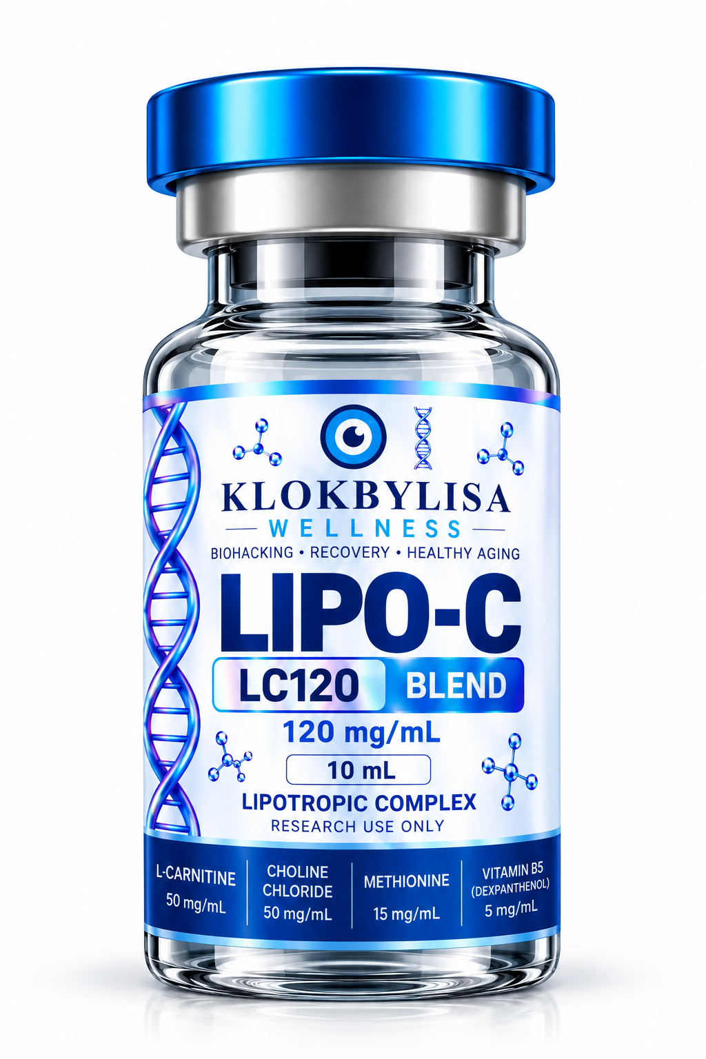 Vial de Lipo-C LC120 (Blend) 10 ml KlokByLisa Wellness