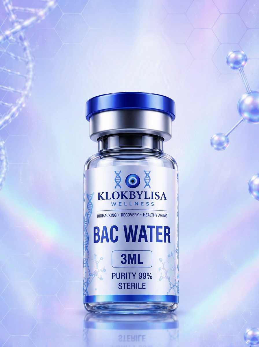 Vial de Agua Bacteriostática 3 ml KlokByLisa Wellness